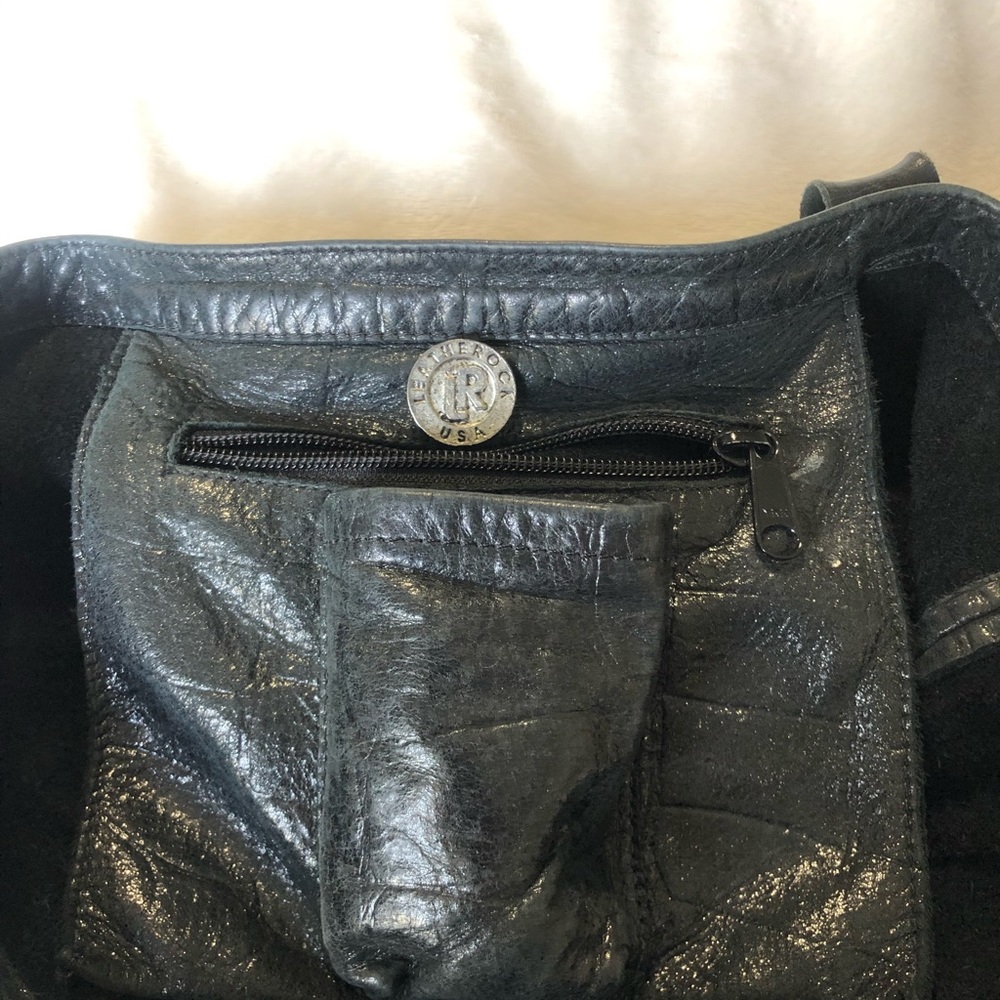 Leatherock USA black n silver bag - Picture 6 of 13